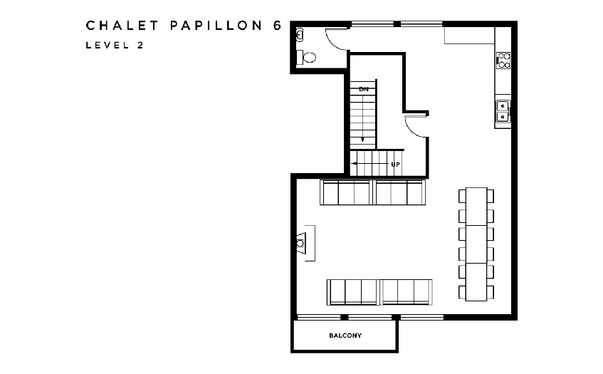 Chalet Papillon 6 La Rosiere Floor Plan 2